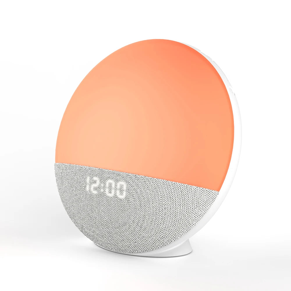 Išmanioji naktinė lempa su „Bluetooth“ garsiakalbiu