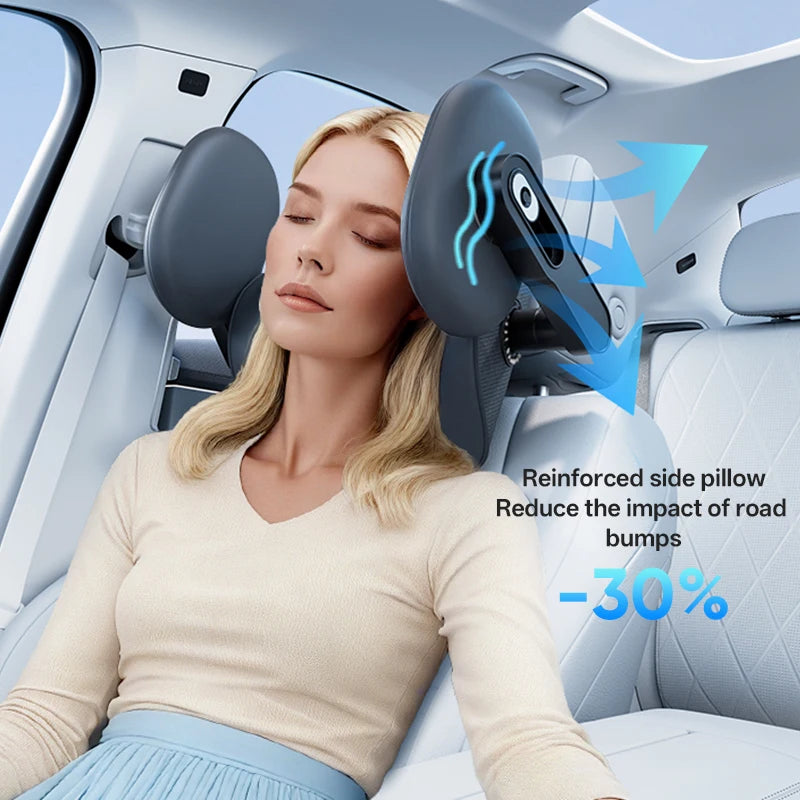 Reguliuojama automobilio atrama galvai ir kaklui – su atminties putomis
