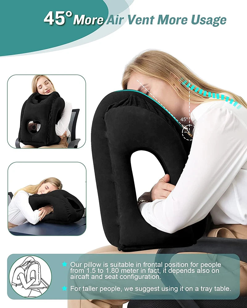 Ergonomiška kelioninė pagalvė kaklui „3 viename“