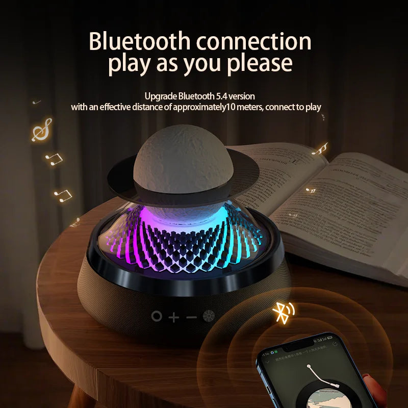 Aromaterapinis difuzorius su „Bluetooth“ garsiakalbiu