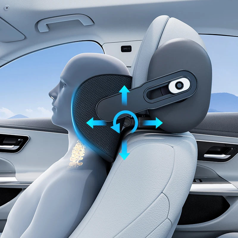 Reguliuojama automobilio atrama galvai ir kaklui – su atminties putomis