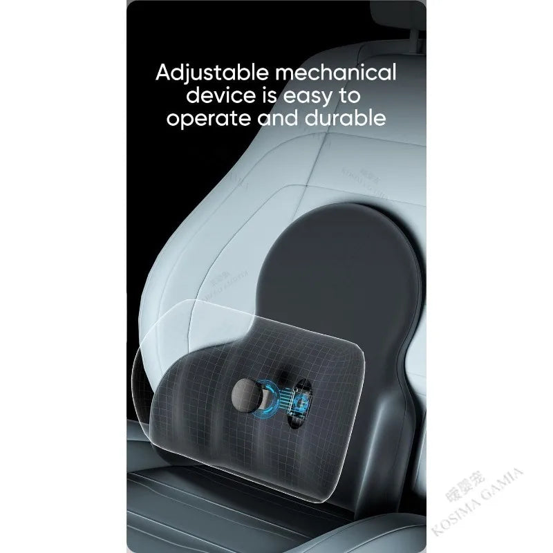3D reguliuojama juosmens atrama automobiliui ir biurui