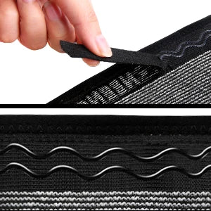 Kelio įtvaras su stabilizatoriais