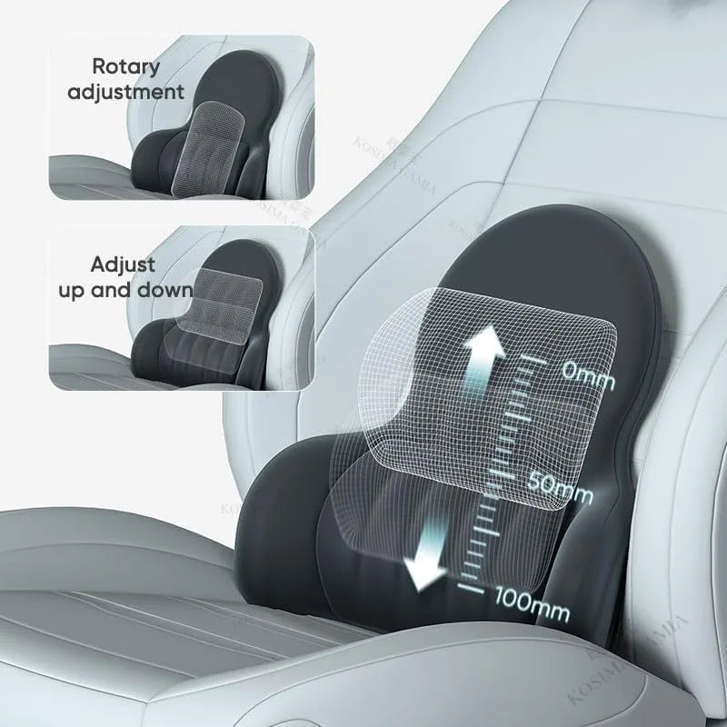 3D reguliuojama juosmens atrama automobiliui ir biurui