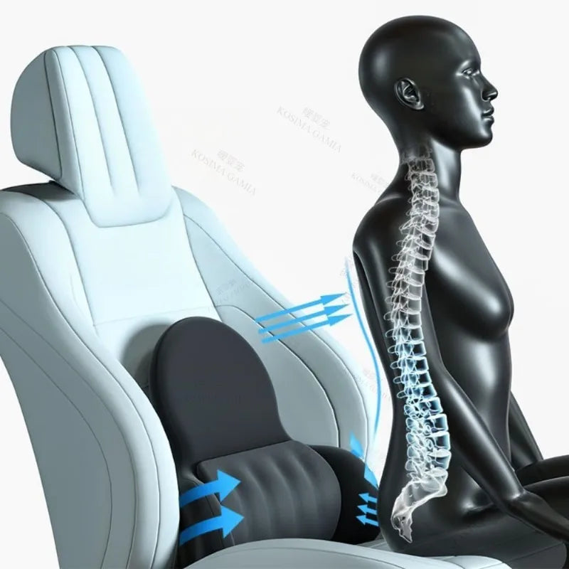 3D reguliuojama juosmens atrama automobiliui ir biurui