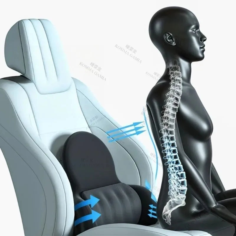 3D reguliuojama juosmens atrama automobiliui ir biurui